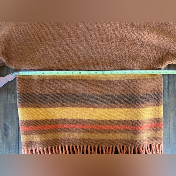 LAPP LANDER vintage 100% wool sweater made in Norway fringe - Picture 4 of 8